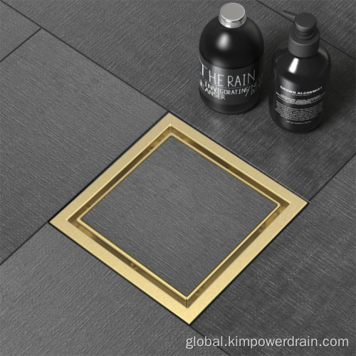 China Tile Insert Square Stainless Steel Floor Drain Supplier